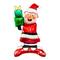 Wizardi Santa's with Christmas Presents Standing Foil Balloon Decoration